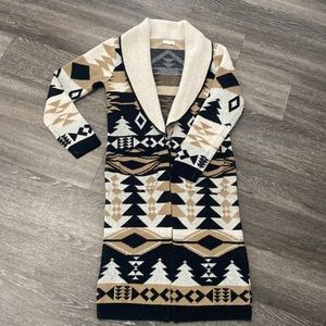 Southwest sweater duster